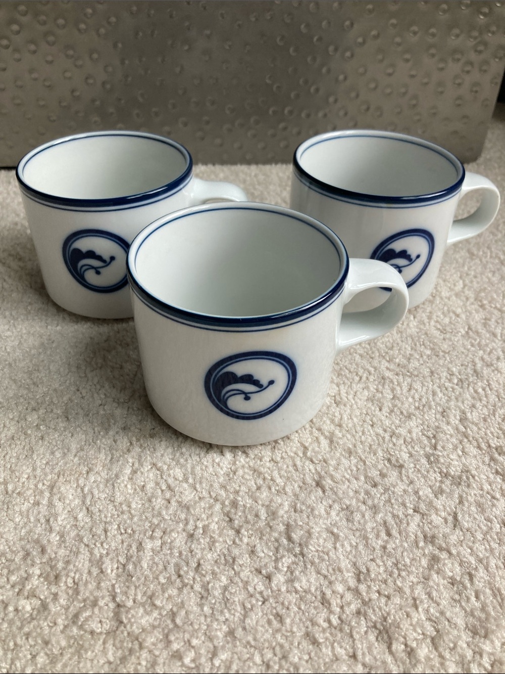 Dansk Flora set of 3 mugs
